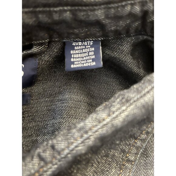 Chaps Mens BIG &TALL 4XB Comfort Stretch Button Denim Shirt Dark Rinse NWT New - Picture 8 of 8